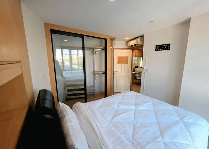 公寓 Cozy Minimal 1br Cmbd Pool Long Friendly 曼谷